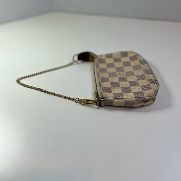 COPY - Louis Vuitton Monogram Damier Azur Mini Pochette  - Authenticity Certifi… - Picture 7 of 12